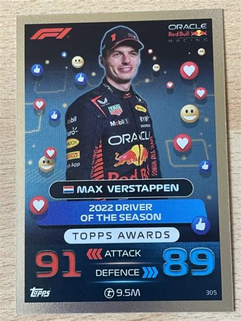 TOPPS F1 TURBO Attax 2023 Max Verstappen Red Bull Superstar EUR 2 34