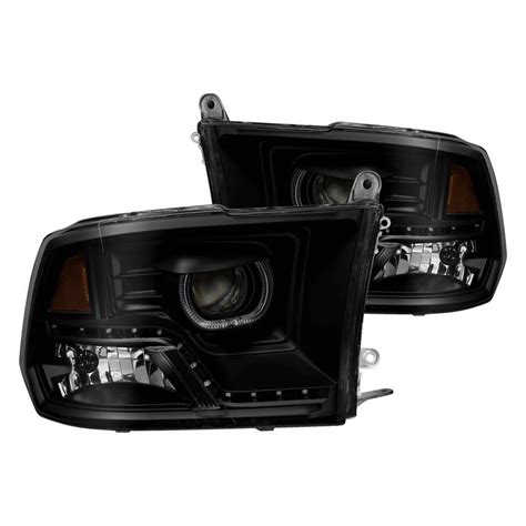 Spyder® Pro Jh Dr09 Cfb Bsm Blacksmoke Halo Projector Headlights With Parking Leds