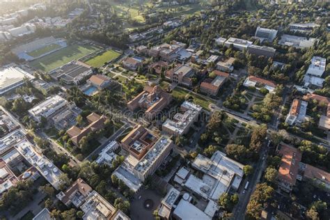 UCLA Campus Buildings Aerial Stock Image - Image of landscape, brick ...