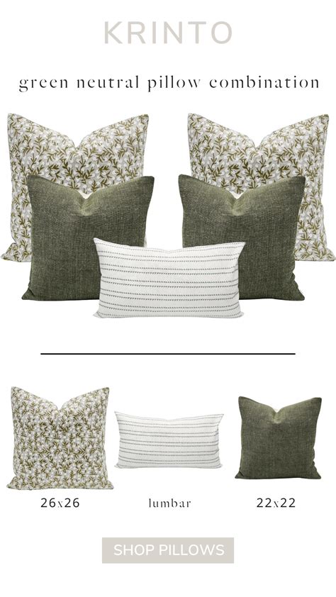 Green Neutral Pillow Combinations Artofit