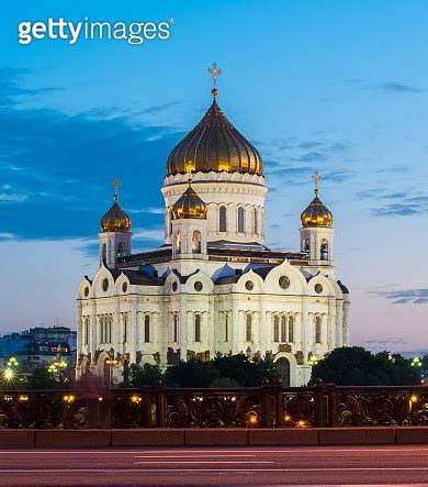 Cathedral Of Christ The Savior Khram Khrista Spasitelya At Sunset