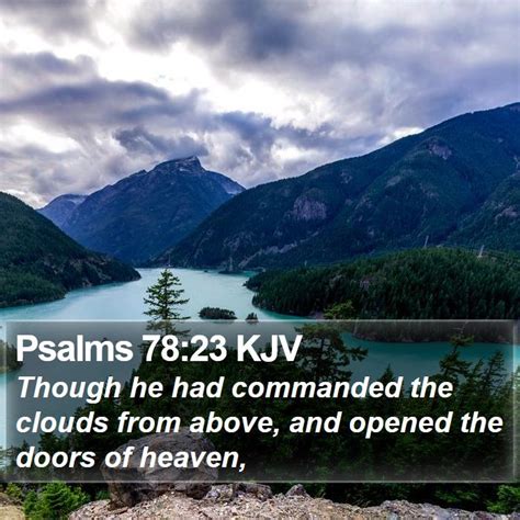 Psalms 78 23 KJV Bible Verse Images