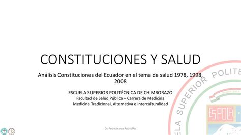 Constituciones Y Salud Nancy Guaman Udocz