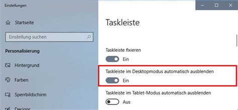 Taskleiste In Windows Ausblenden So Geht S