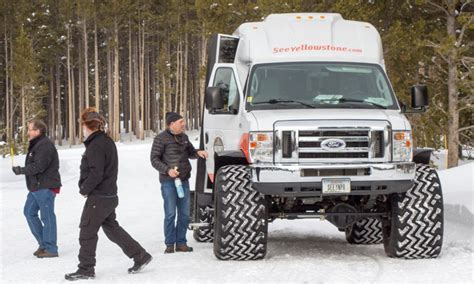 West Yellowstone Montana Snow Coach Winter Tours AllTrips