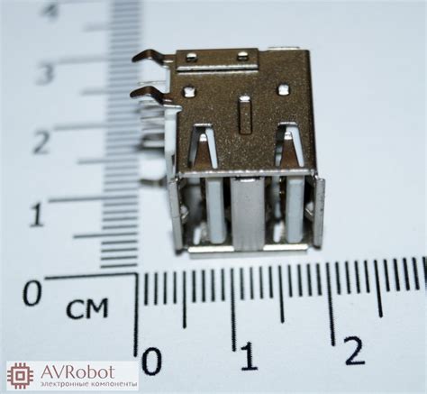 Двойной USB разъем с контактами на 90 градусов (мама) купить 1618 ...
