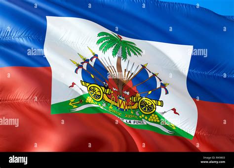 Haiti Flag 3D Waving Flag Design The National Symbol Of Haiti 3D