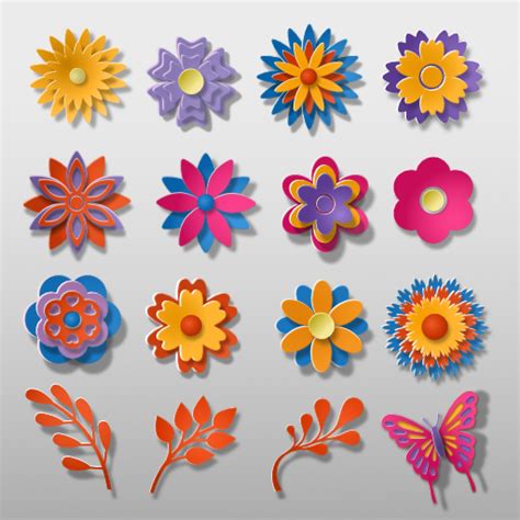 Free Affinity Designer Paper Cut Out Flowers Files - Resources ...