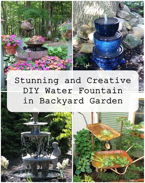 Stunning and Creative DIY Water Fountain in Backyard Garden - GODIYGO.COM