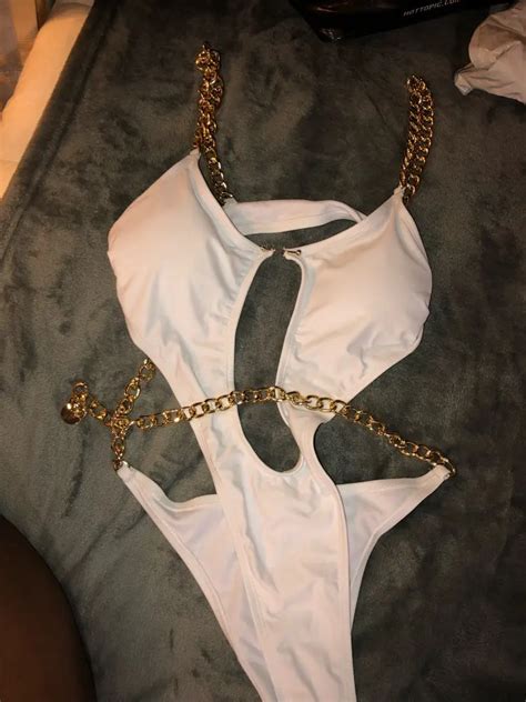 FREE SHIPPING Women High Cut Bodysuits One Piece Swimsuit Female Deep V Neck Ring Bikini Set JKP3711