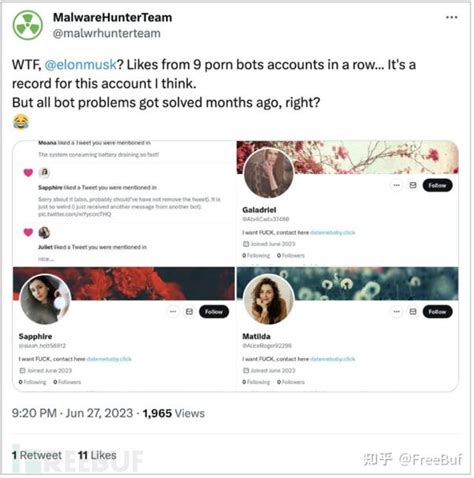 推特色情机器人账号泛滥，马斯克的“治推谋略”何在？ 知乎