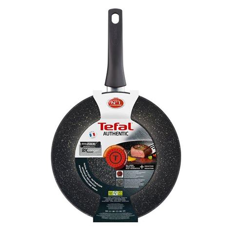 Tefal Authentic Aluminium Non-Stick Wok, 28cm, Black