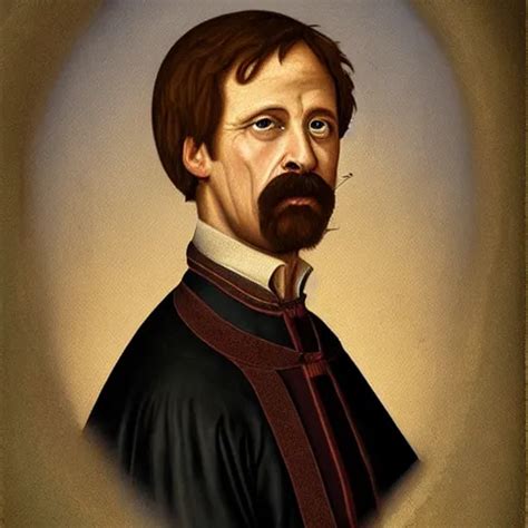 A Renaissance Style Portrait Painting Of Ned Flanders Stable