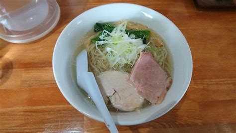 『貝出汁中華そば塩大盛850円』中華そば 芳のレビュー ラーメンデータベース