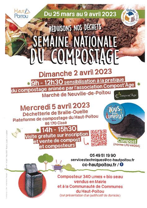 Actualités Semaine du Compostage 2023 du 29 mars au 5 avril 2023