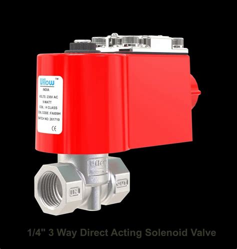 Aluminium Gas Way Direct Acting Solenoid Valve V Valve