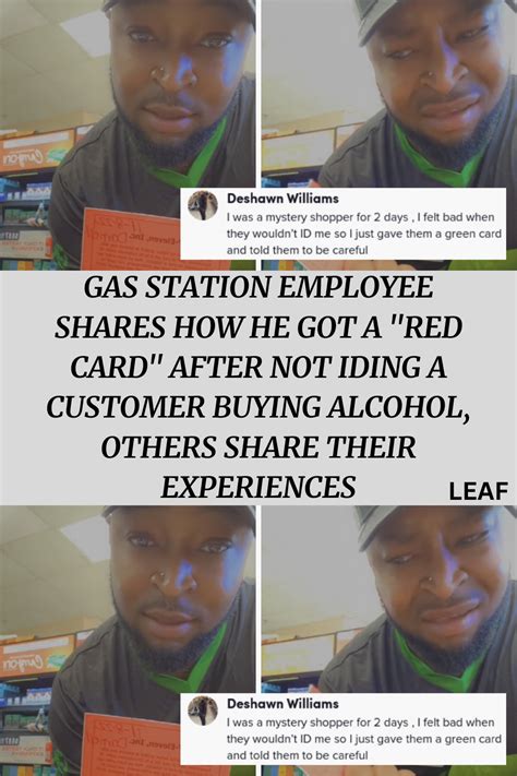 Gas Station Employee Shares How He Got A Red Card After Not Iding A