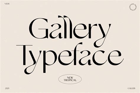 Gallery Modern Font by New Tropical Design