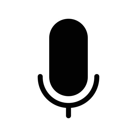 Flat Microphone icon vector illustration. Mic, voice recorder, mouth ...