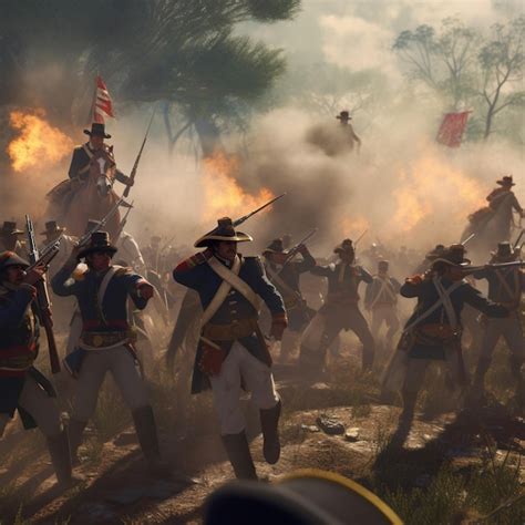 Premium Photo Revolutionary Battle Scenes Dramatic Depictions Of