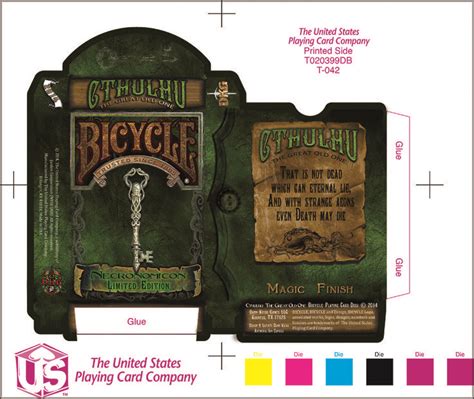 Cthulhu Bicycle Playing Cards Deck With Tuck Box Design