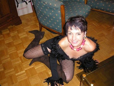 French Housewife Nathalie In Black Lingerie And Stockings Porn Pictures XXX Photos Sex Images