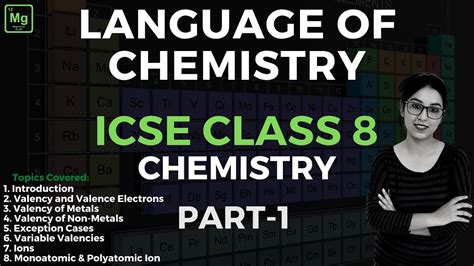 Language Of Chemistry ICSE CLASS 8 Chemistry Part 1 YouTube