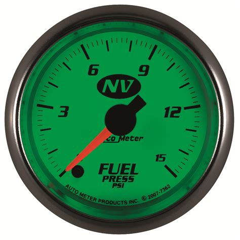 Autometer Fuel Pressure Gauge 2 116 15psi Digital Stepper Motor Nv