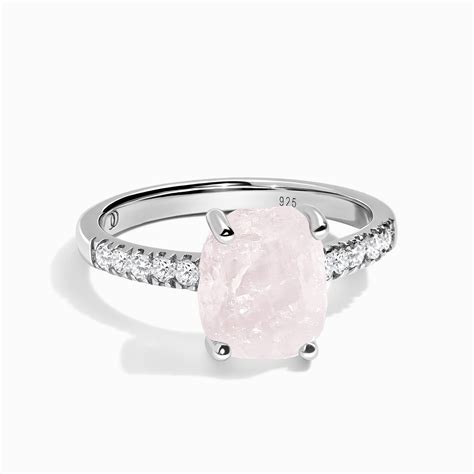 Raw Crystal Ring Ritzy Rose Quartz Moon Magic