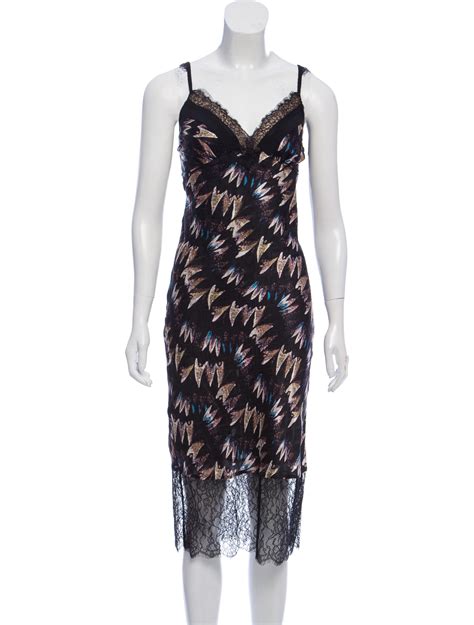 Diane Von Furstenberg Margarit Silk Dress Black Dresses Clothing