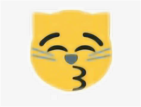 Cat Kiss Kissing Emoji Emojicat Cute - Emoji - Free Transparent PNG Download - PNGkey