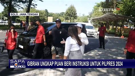 Gibran Ungkap Puan Maharani Beri Instruksi Untuk Pilpres Video