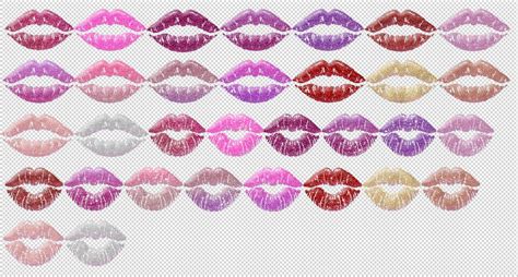 Lips Clipart glitter clip art kiss lips bling sparkle lips | Etsy