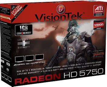 Best Buy VisionTek ATI Radeon HD 5750 1GB GDDR5 PCI Express 2 0