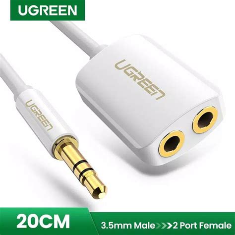 Jual Ugreen Audio Splitter Mm Cable Adapter Jack Splitter Dual