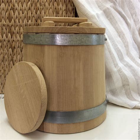 Кадушка дубовая 7л в интернет-магазине на Ярмарке Мастеров | Банки ...