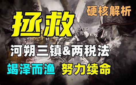 安史之乱后中晚唐在愁什么？朝廷该如何续命？——河朔三镇、两税法！ 哔哩哔哩