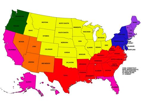 Large Detailed Regions Map Of The Usa The Usa Large Detailed Regions Images