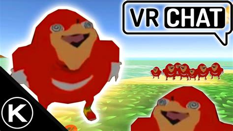 Ugandan Knuckles Land Vr Chat Funny Moments With Friends Youtube