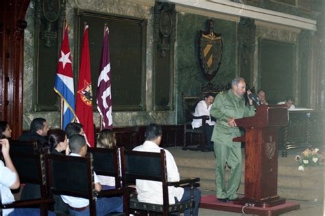 Fidel En El Aula Magna Un Discurso Trascendente