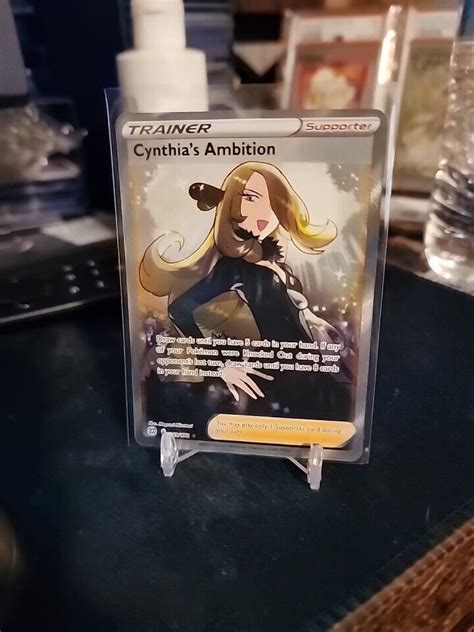 Cynthia S Ambition Full Art 169 172 Ultra Rare Brilliant Stars