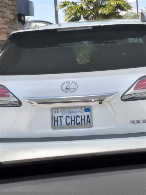 HOT CHA CHA R LICENSEPLATES