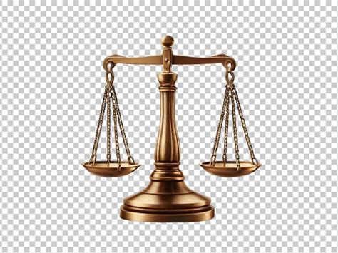 Premium PSD Psd Of A Justice Scale On Transparent Background