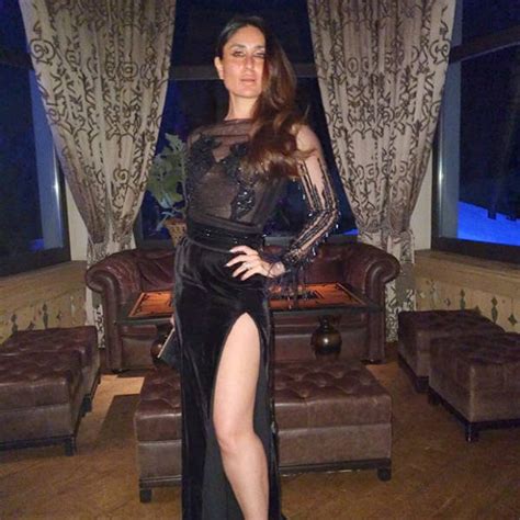 Daily Style Pill Kareena Kapoor Khan Has A Way With A Black Dress Nude Lips And Making An