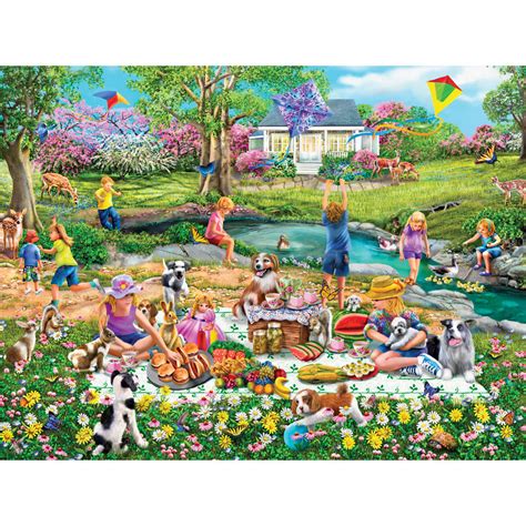 Meadow Picnic Piece Jigsaw Puzzle Spilsbury