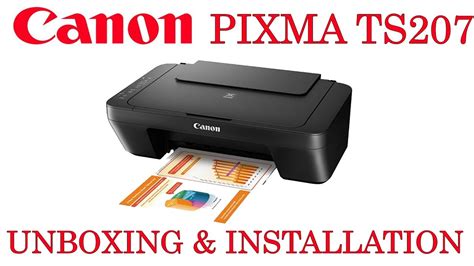 Canon Pixma Ts207 Inkjet Printer Youtube