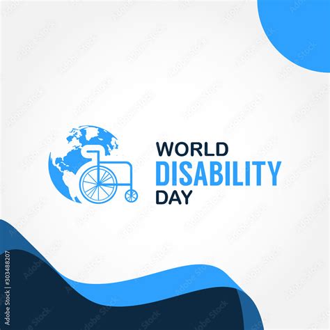 World Disability Day Design Template Vector illustration Stock Vector ...