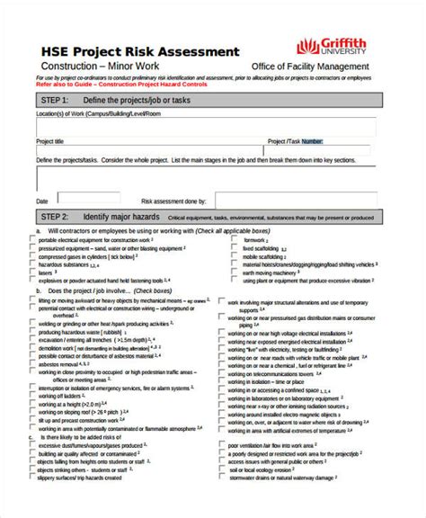 41+ Risk Assessment Templates in PDF