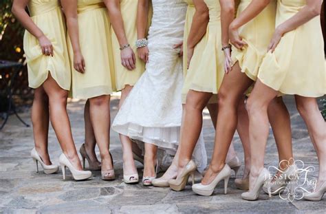 Love The Yellow Dresses With Nude Shoes Wedding Love Pinterest Nude Shoes