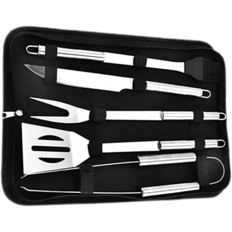 Ensemble Doutils Pour Barbecue 5 Pices En Acier Inoxydable Pinceau